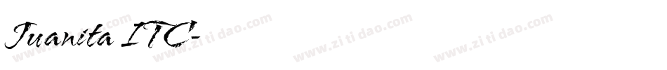 Juanita ITC字体转换